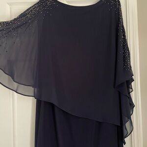 Elegant Navy Blue Women's Dress